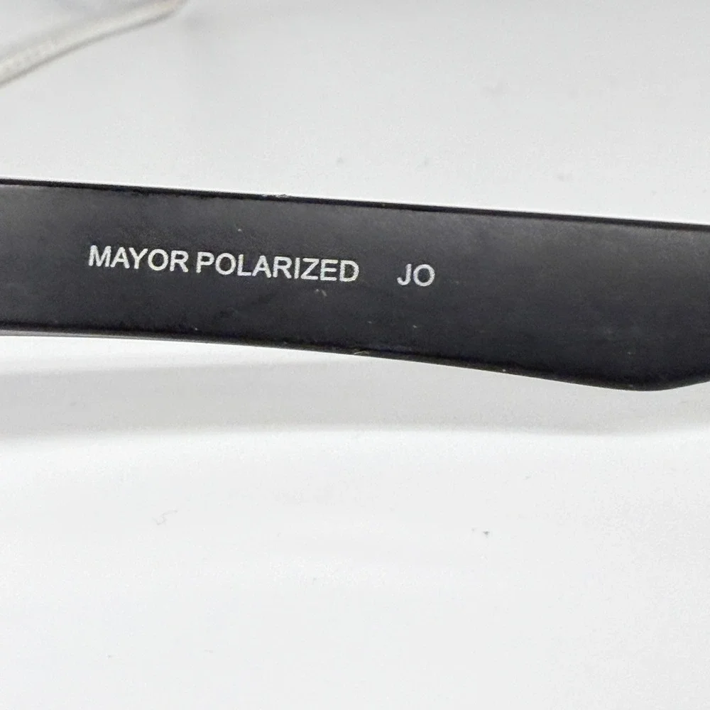 Suncloud Mayor Polarized Sunglasses Black‎ Frame Purple Lens JO